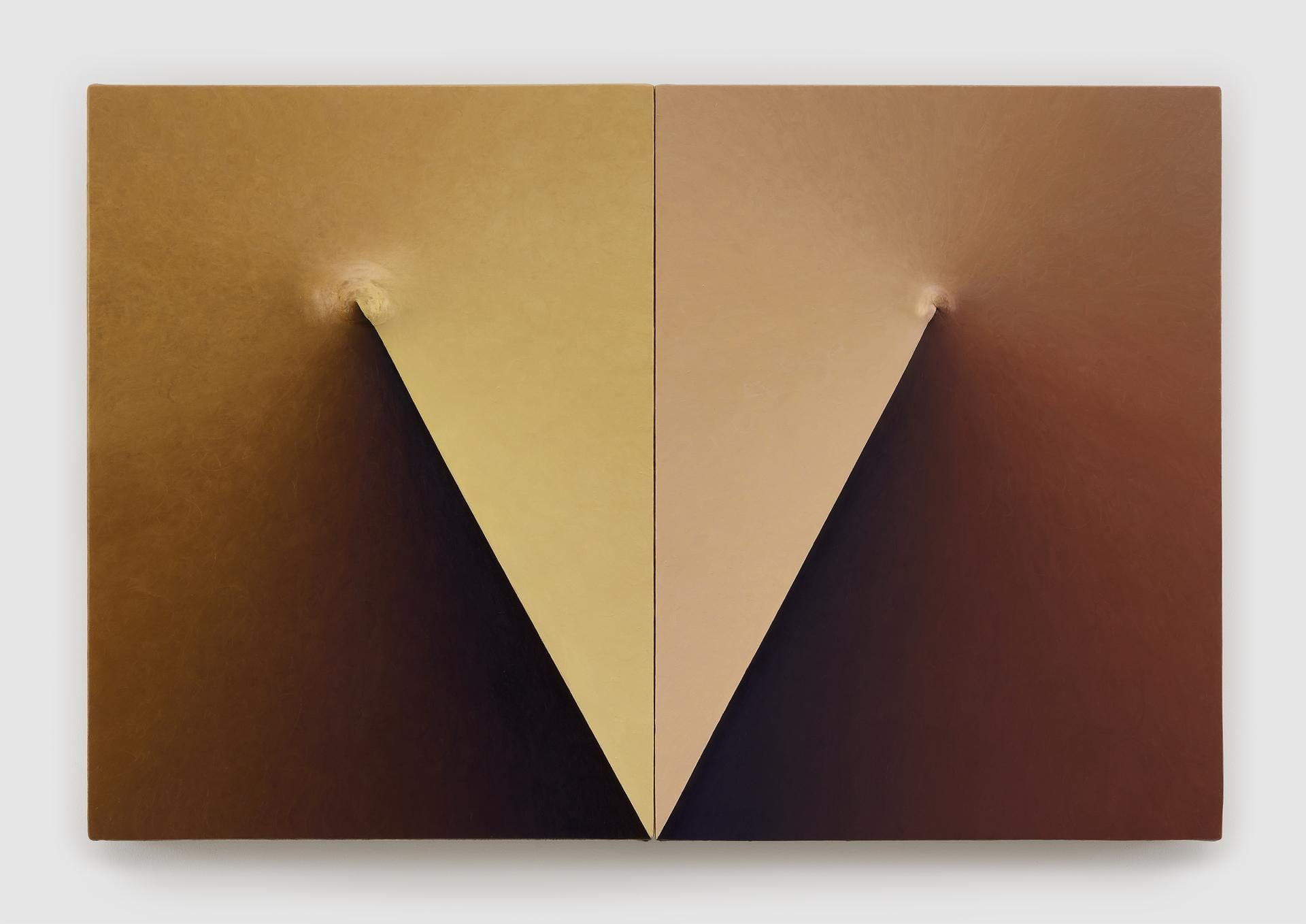 Loie Hollowell, Around the clock in flesh yellow and orange, 2024.  Courtesy of the artist, Jessica Silverman, and Pace Gallery. Photo: Melissa Goodwin.