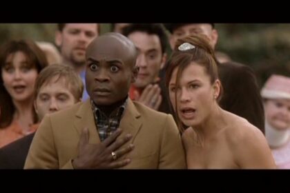 Rhona Mitra and Nathan Lee Graham